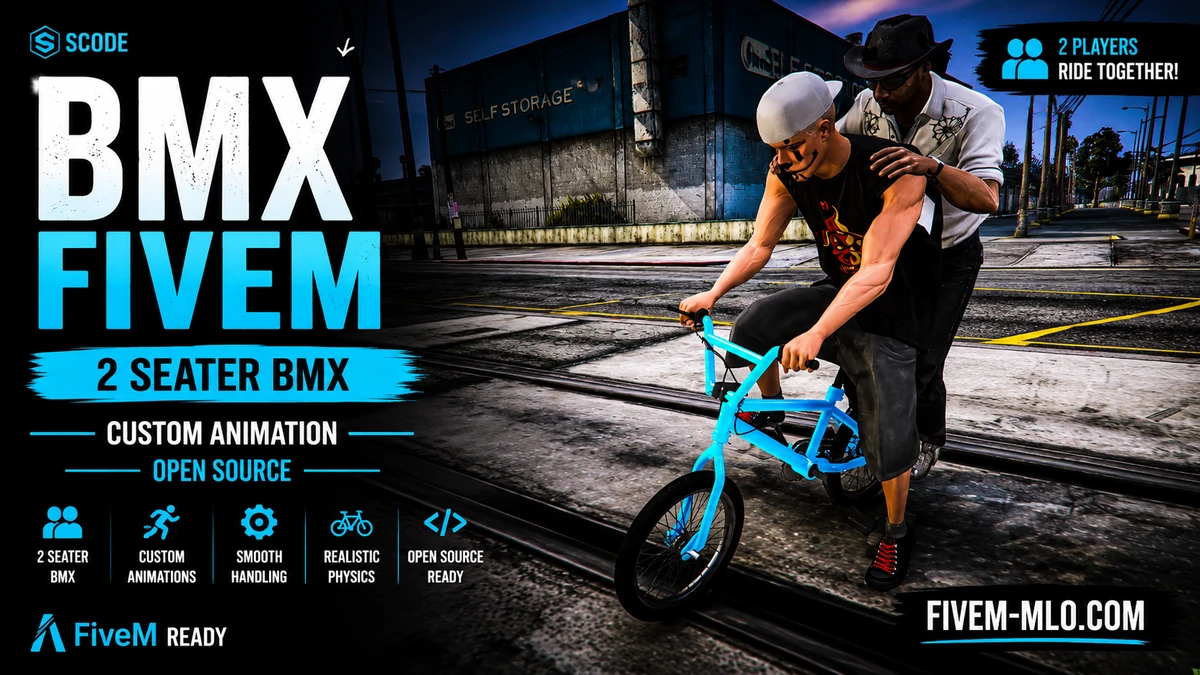 BMX FiveM | 2 Seater BMX with Custom Animation | Open Source